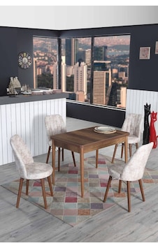 4 Kişilik Açılır Masa Sandalye Takımı 70x110 Mutfak Masası Takımı 4 Kişilik Açılır Masa Sandalye Takımı 70x110 Mutfak Masası Takımı