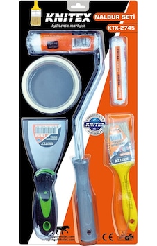 5pcs Boyacı - Nalbur Set Spatula - Kestirme Fırça - Yedek Rulo 5pcs Boyacı - Nalbur Set Spatula - Kestirme Fırça - Yedek Rulo