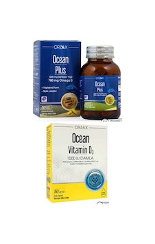 Ocean Plus Omega3 1200mg 50 Kapsül Ve Ocean Vitamin D3 1000ıu Damla 50ml Ocean Plus Omega3 1200mg 50 Kapsül Ve Ocean Vitamin D3 1000ıu Damla 50ml