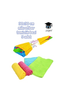 30x30 Cm Mikrofiber Temizlik Bezi 5 Adet Diğer 30x30 Cm Mikrofiber Temizlik Bezi 5 Adet Diğer