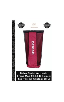 Delux Serisi Antrenör Branş Maç Tç-18-k Kırmızı Top Taşıma Çantası 18 Li Delux Serisi Antrenör Branş Maç Tç-18-k Kırmızı Top Taşıma Çantası 18 Li