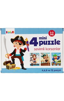 Eolo Sevimli Korsanlar 4 Mini Puzzle 30 Parça Eolo Sevimli Korsanlar 4 Mini Puzzle 30 Parça
