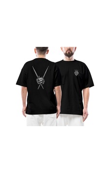 Pink Floyd Nick Mason Ön Arka Baskılı Siyah Oversize Tişört