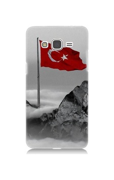 Samsung Galaxy Grand Prime Uyumlu Bayrak Ve Dağ Desenli Silikon Kılıf Samsung Galaxy Grand Prime Uyumlu Bayrak Ve Dağ Desenli Silikon Kılıf