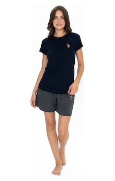 U.s. Polo Assn. Kadın Yuvarlak Yaka Alt Üst Pijama Şort Takım Lacivert 2xl U.s. Polo Assn. Kadın Yuvarlak Yaka Alt Üst Pijama Şort Takım Lacivert 2xl