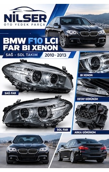 Bmw F10 Lcı Sağ Sol Far Bı Xenon 2010-2013 Bmw F10 Lcı Sağ Sol Far Bı Xenon 2010-2013