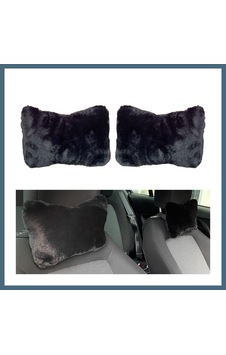 Agc Uygun Sepet Yumuşak Peluşlu Ortopedik Araba Seyahat Boyun Yastığı 2'li Siyah Agc Agc Uygun Sepet Yumuşak Peluşlu Ortopedik Araba Seyahat Boyun Yastığı 2'li Siyah Agc