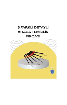Hepsi 5 Boy Fırçalı Araba Temizlik Seti-derin Temizlik Sağlayan Yumuşak Fırçalar Najmaddin