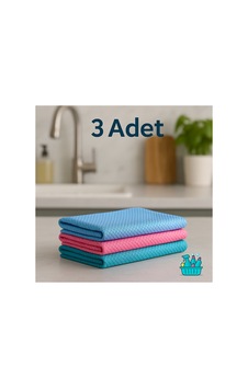 Mikrofiber Cam Bezi 3 Adet 40x40 Cm İz Bırakmaz - Ultra Temiz Yüzeyler Diğer