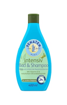 Penaten Intensiv Bebek Banyo Köpüğü Ve Şampuanı 400 Ml, E Vitaminli, Zeytin Yaprağı Özlü, Kuru Cilt Penaten Intensiv Bebek Banyo Köpüğü Ve Şampuanı 400 Ml, E Vitaminli, Zeytin Yaprağı Özlü, Kuru Cilt