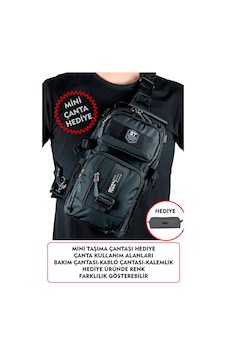 Dada Fonksiyonel Sırt Göğüs El Ve Omuz Çantası Su Geçirmez Kumaş Bady Bag Siyah-gri Siyah - Gri Dada Fonksiyonel Sırt Göğüs El Ve Omuz Çantası Su Geçirmez Kumaş Bady Bag Siyah-gri Siyah - Gri