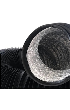 Einstein Dizel Isıtıcı 75 Mm Flexible Telli Hortum 10 Metre Siyah