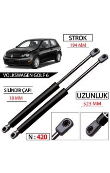 Golf 6 Bagaj Amortisörü Sağ-sol Takım 1k9827550a Golf 6 Bagaj Amortisörü Sağ-sol Takım 1k9827550a