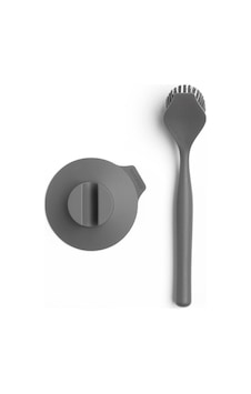 Brabantia Dark Grey Bulaşık Fırçası Ve Tutacağı Gri