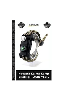 Hayatta Kalma Kamp Bilekliği - Açık Yeşil Aktivite İzci Keşif Çok Renkli Hayatta Kalma Kamp Bilekliği - Açık Yeşil Aktivite İzci Keşif Çok Renkli