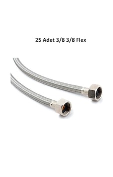 25 Adet Toptan 3-8 3-8 Fleks Flex Klozet Bağlantı Hortumu