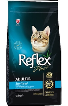 Reflex Plus Somonlu Kısırlaştırılmış Yetişkin Kedi Maması 1500 G Reflex Plus Somonlu Kısırlaştırılmış Yetişkin Kedi Maması 1500 G