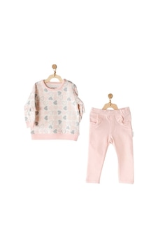 Mickey Mouse Andywawa AC23250 Heart To Heart 2Li Bebek Takım Pink Pembe