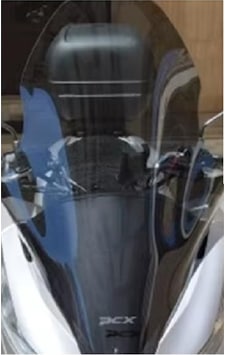 Honda Pcx 2018-2020 Uyumlu Siyah Ön Cam Honda Pcx 2018-2020 Uyumlu Siyah Ön Cam
