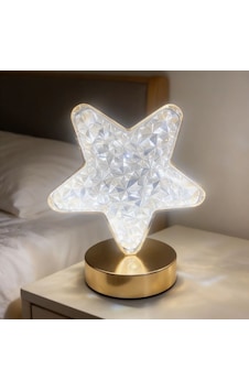 Yıldız Model Kristal Led Masa Lambası Dokunmatik, 3 Renk Işık Modlu, Şarjlı Mini Dekoratif Gece Siyah Yıldız Model Kristal Led Masa Lambası Dokunmatik, 3 Renk Işık Modlu, Şarjlı Mini Dekoratif Gece Siyah