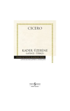 Kader Üzerine - Latince-Türkçe Ciltli