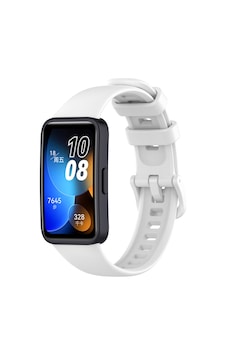 Huawei Band 8 Uyumlu Klasik Omsy Kordon-beyaz Huawei Band 8 Uyumlu Klasik Omsy Kordon-beyaz