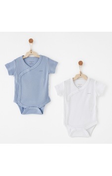 Andywawa Bebek Zıbın Body 2 Parça Anw-ac26763 Mavi-beyaz Andywawa Bebek Zıbın Body 2 Parça Anw-ac26763 Mavi-beyaz