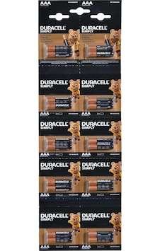 Duracell Aaa İnce Kalem Pil 20'li Kartela
