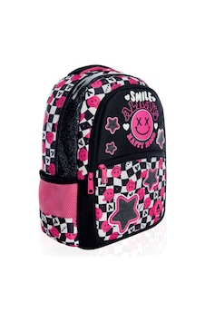 Küçük Çocuk Sırt Çantası, Smile Pembe - Siyah