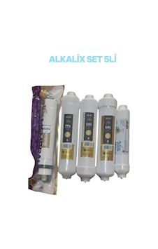 Alkalix Su Arıtma Filtresi Kapalı Kasa Iki Tarafı Ouick 5 Li Filtre Seti - 862428619