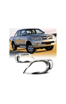 Toyota Uyumlu Hilux Vigo 2005 2011 Ön Far Kaplama Abs Krom