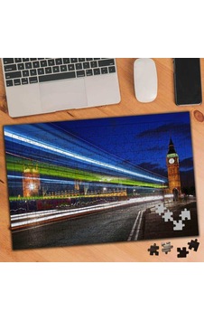 Saat Kulesi - Işık Dalga Görüntüsü 240 Parça Puzzle Yapboz-74617 Saat Kulesi - Işık Dalga Görüntüsü 240 Parça Puzzle Yapboz-74617