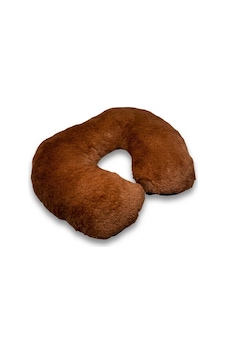 Yumuşak Tüylü Peluş Kürk Seyahat Boyun Yastığı Kahverengi Yumuşak Tüylü Peluş Kürk Seyahat Boyun Yastığı Kahverengi