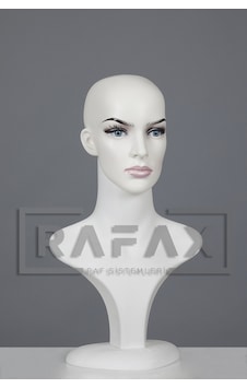 Rafax Kadın Tablalı Makyajlı Kafa Manken Peruk-Eşarp-Şal Mankeni Rafax Kadın Tablalı Makyajlı Kafa Manken Peruk-Eşarp-Şal Mankeni