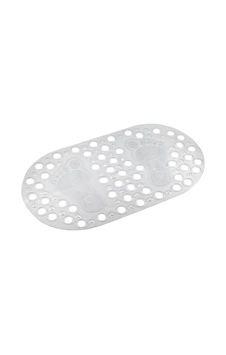 Efe Mark Premium Serisi Banyo - Küvet İçi Kaydırmaz Vantuzlu Ayak Desenli Paspas 66,5 X 36,5 Cm, Beyaz Sku: Zeus8690010236227 000 Açık Krem