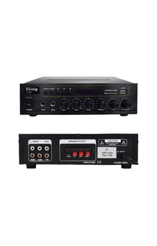 König K-100-usb+bt 2 Mikrofon+aux Girişli Bas Tiz 80 Watt 2 Bölgeli Trafolu Anfi