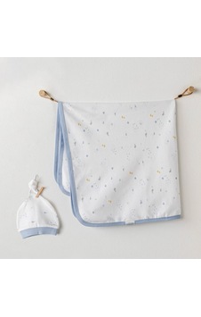 Erturkstore Ac25606 Battaniye Şapka Takım White Çok Renkli Erturkstore Ac25606 Battaniye Şapka Takım White Çok Renkli