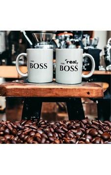 Boss/real Boss İkili Baskılı Kupa Boss/real Boss İkili Baskılı Kupa
