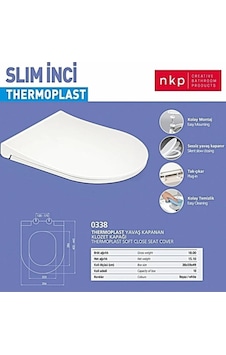 Nkp İnci Slim Yavaş Kapanan Klozet Kapağı Diğer