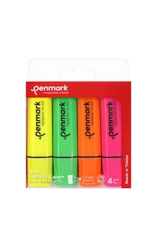 Penmark 4 Lü Fosforlu Kalem Çok Renkli Penmark 4 Lü Fosforlu Kalem Çok Renkli