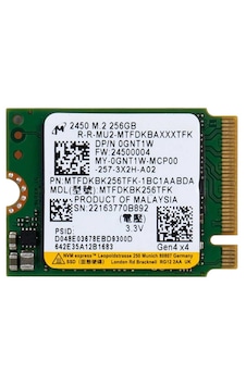 Micron Mtfdkbk256tfk-1bc1aabda 256gb M.2 22x30 Gen4 Ssd 1 Micron Mtfdkbk256tfk-1bc1aabda 256gb M.2 22x30 Gen4 Ssd 1