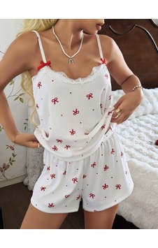 Motto10 Butik Kadın Ekru İnce Askılı Şortlu Pijama Takımı 5244 Motto10 Butik Kadın Ekru İnce Askılı Şortlu Pijama Takımı 5244