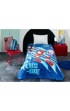 Spiderman Lisanslı Tek Kişilik Battaniye Çok Renkli Spiderman Lisanslı Tek Kişilik Battaniye Çok Renkli
