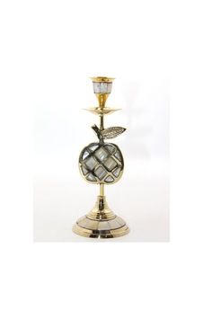 1 Adet Pirinç Sedefli Tekli Şamdan Pirinç Ve Karışımı, Tekli Mumluk, Masaüstü Candlestick Diğer 1 Adet Pirinç Sedefli Tekli Şamdan Pirinç Ve Karışımı, Tekli Mumluk, Masaüstü Candlestick Diğer