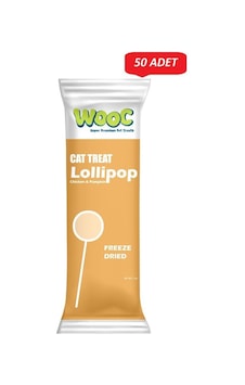 Wooc Lollipop Tavuk Ve Bal Kabaklı Kedi Ödül Maması 1,4 Gr 50 Li Paket Wooc Lollipop Tavuk Ve Bal Kabaklı Kedi Ödül Maması 1,4 Gr 50 Li Paket
