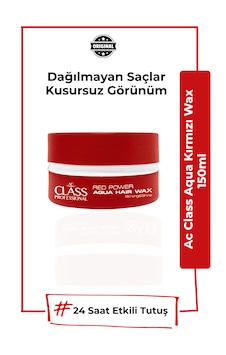 Professional Aqua Hair Wax Kırmızı Power 150 Ml - Maksimum Tutuş & Ekstra Parlaklık Professional Aqua Hair Wax Kırmızı Power 150 Ml - Maksimum Tutuş & Ekstra Parlaklık