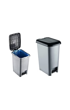 Tuffex 30 Litre Pedallı Çöp Kovası Gri