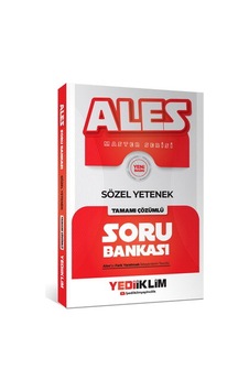 Yediiklim 2027 Ales Sözel Yetenek Tamamı Çözümlü Soru Bankası Yediiklim Yayınları