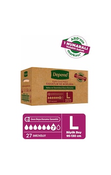 Depend Emici Külot Hasta Bezi Kadın L 3 x 9'lu Depend Emici Külot Hasta Bezi Kadın L 3 x 9'lu