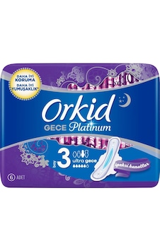 Orkid Platinum Gece Hijyenik Ped 6'lı